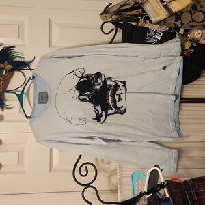 Voiz skull long sleeved tee
